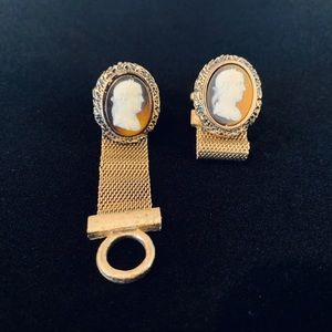 Vintage Dante - Julius Caesar Cameo Cufflinks